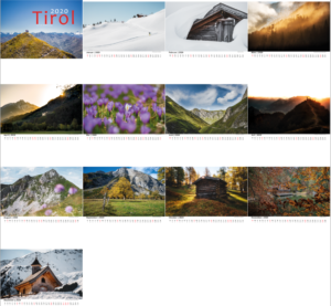 Kalender Tirol 2020