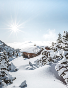 Winter in den Tiroler Bergen